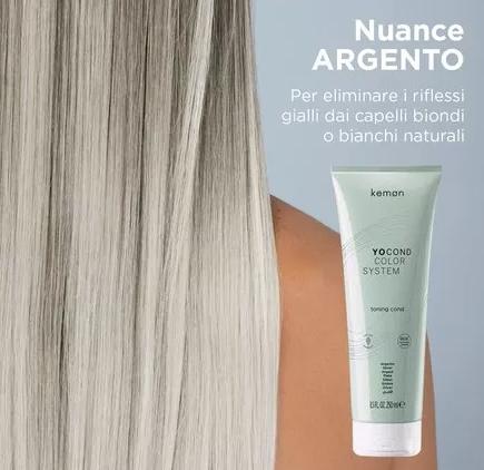 Купити Kemon Yo Color System Yo Cond - Тонуюча маска для волосся Argento - Срібло Артикул: 000015860 Фото повноекранне №1