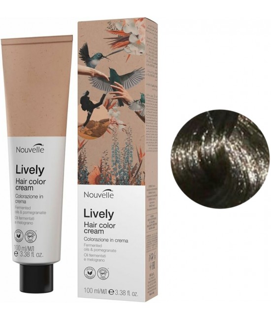 Купить Nouvelle LIVELY Hair Color Крем-краска для волос без аммиака 6.1 Темный блондин пепельный Артикул: 000014680 Фото на весь экран №1