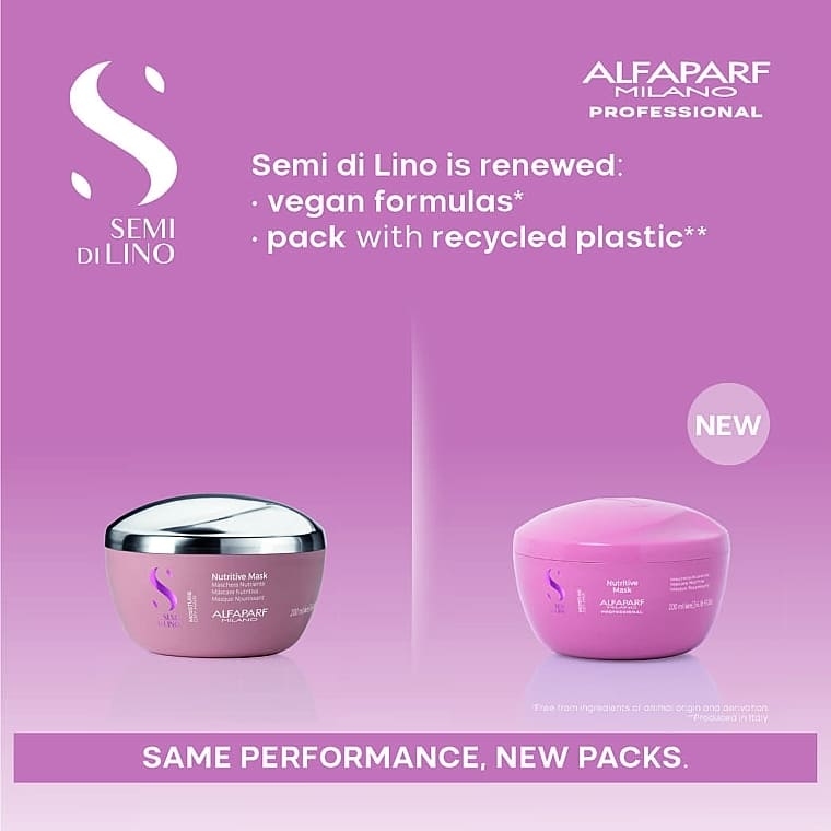 Купити Alfaparf Semi Di Lino Moisture Nutritive Mask - Маска для зволоження волосся 200 мл Артикул: 000006279 Фото повноекранне №2