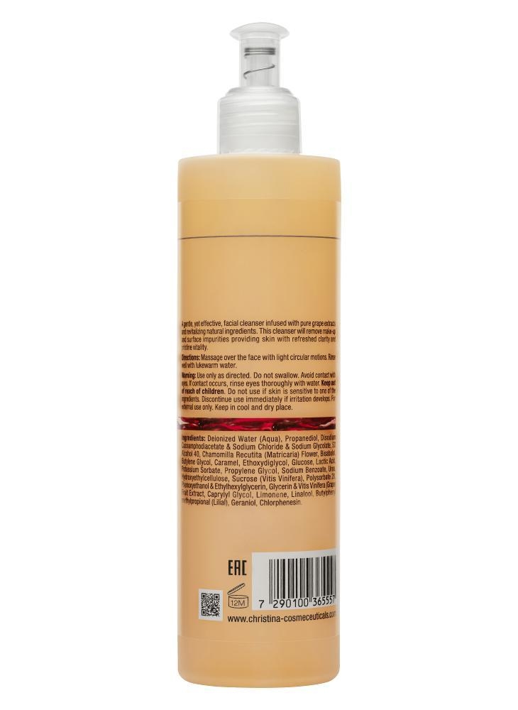 Купить CHRISTINA Chateau de Beaute Vino Pure Cleanser - Гель для умывания на основе винограда 300 мл Артикул: 000001674 Фото на весь экран №3