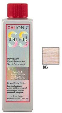 Купити CHI Ionic Shine Shades Liquid Color - Безаміачна фарба 89 мл 10B - Дуже світлий бежевий блонд Артикул: 000006978 Фото повноекранне №1