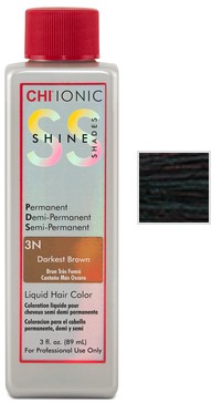 Купити CHI Ionic Shine Shades Liquid Color - Безаміачна фарба 89 мл 3N - Дуже темний шатен Артикул: 000006926 Фото повноекранне №1