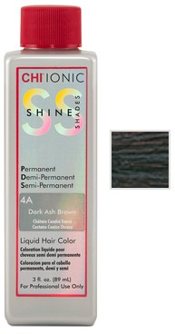 Купити CHI Ionic Shine Shades Liquid Color - Безаміачна фарба 89 мл 4A - Попелястий темний шатен Артикул: 000006927 Фото повноекранне №1