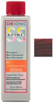 Купити CHI Ionic Shine Shades Liquid Color - Безаміачна фарба 89 мл 4C - Мідний темний шатен Артикул: 000006928 Фото повноекранне №1