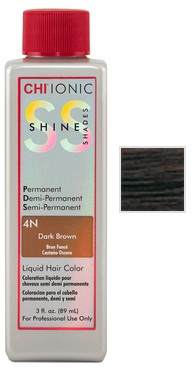 Купити CHI Ionic Shine Shades Liquid Color - Безаміачна фарба 89 мл 4N - Темний шатен Артикул: 000006930 Фото повноекранне №1