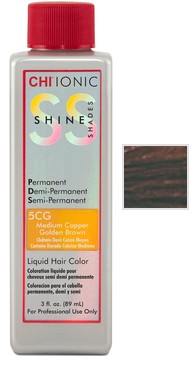 Купити CHI Ionic Shine Shades Liquid Color - Безаміачна фарба 89 мл 5CG - Мідно-золотий шатен Артикул: 000006946 Фото повноекранне №1