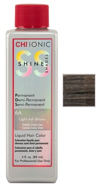 Купити CHI Ionic Shine Shades Liquid Color - Безаміачна фарба 89 мл 6A - Попелястий світлий шатен Артикул: 000006949 Фото повноекранне №1