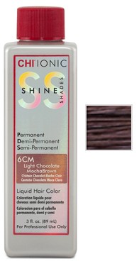 Купити CHI Ionic Shine Shades Liquid Color - Безаміачна фарба 89 мл 6CM - Світлий шоколад мокка шатен Артикул: 000006952 Фото повноекранне №1