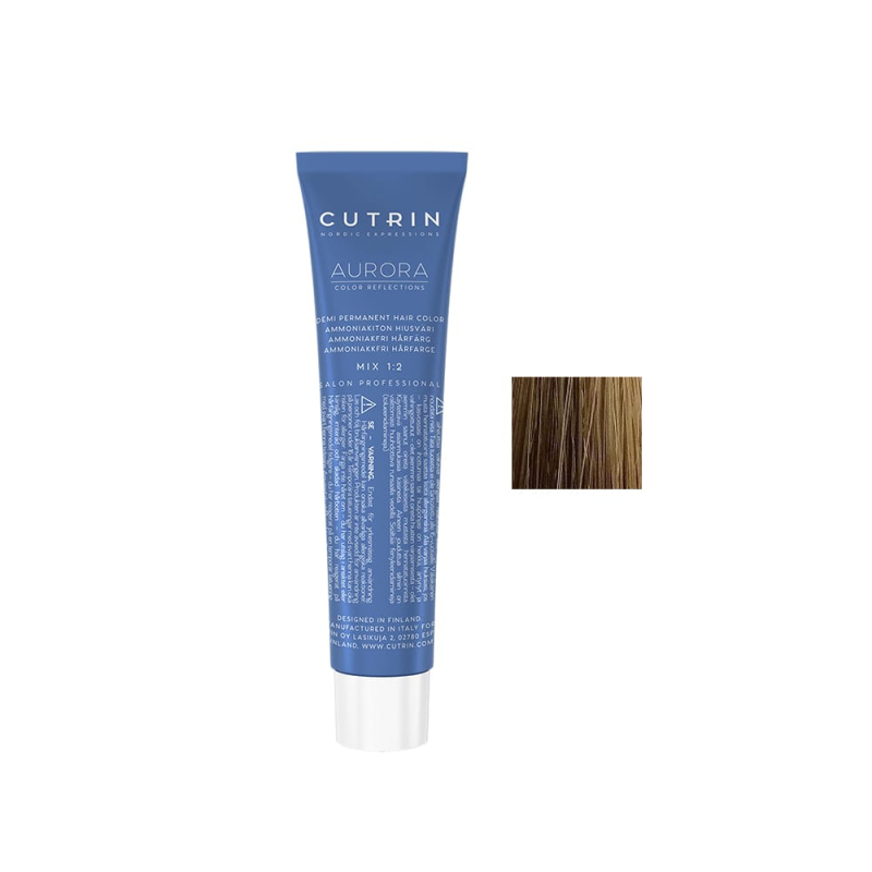 Купить Cutrin Aurora Demi Color - Безаммиачная краска для волос 60 мл SUN 0.7 Полуночное солнце Артикул: 000016634 Фото на весь экран №1