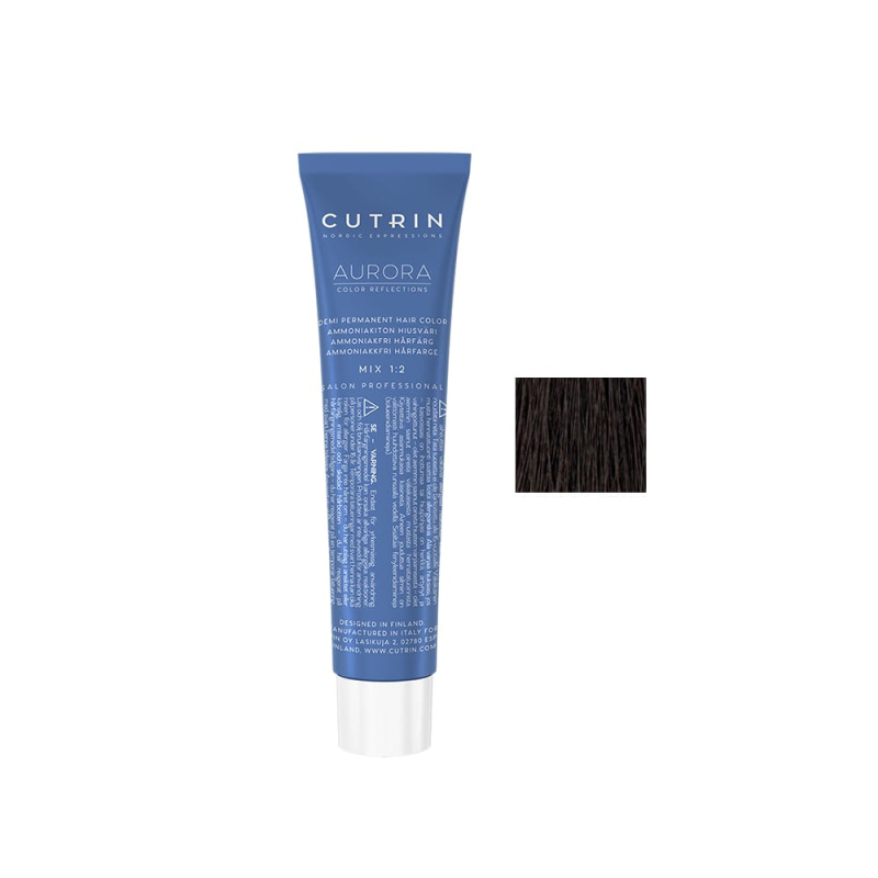 Купить Cutrin Aurora Demi Color - Безаммиачная краска для волос 60 мл 6.16 Мармурный камень Артикул: 000015541 Фото на весь экран №1