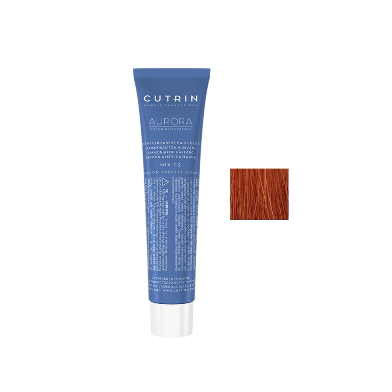 Купить Cutrin Aurora Demi Color - Безаммиачная краска для волос 60 мл 6.443 Облепиха Артикул: 000016614 Фото на весь экран №1