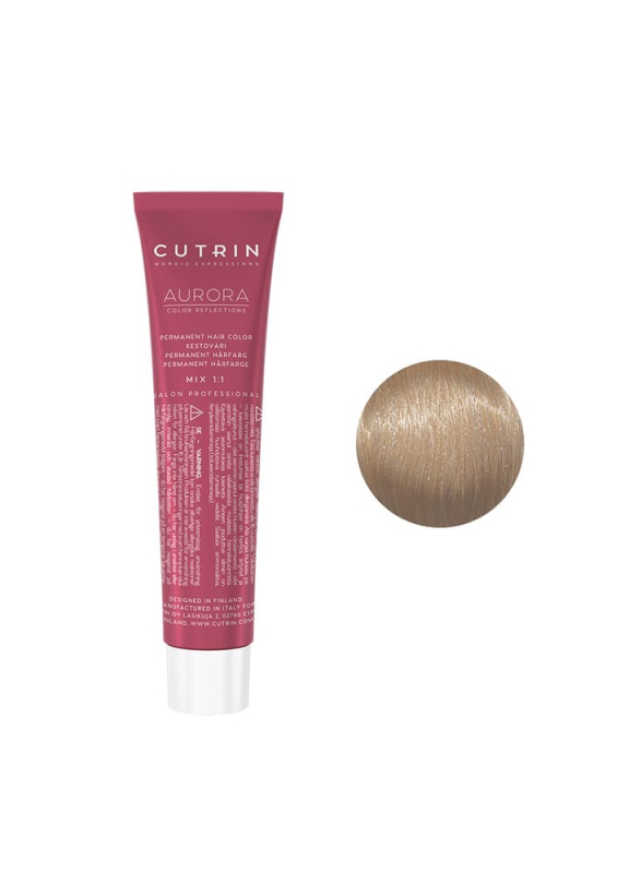 Купити Cutrin Aurora Permanent Hair Color - Фарба для волосся 60 мл 11.12 Чистий матовий блонд Артикул: 000014497 Фото повноекранне №1