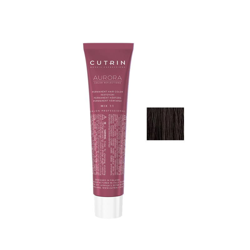 Купить Cutrin Aurora Permanent Hair Color - Краска для волос 60 мл 5.37G Светло-коричневое Золотое дерево Артикул: 000015492 Фото на весь экран №1