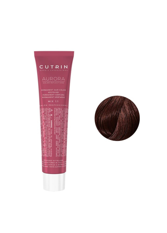 Купить Cutrin Aurora Permanent Hair Color - Краска для волос 60 мл 5.74 Шоколадное печенье Артикул: 000016547 Фото на весь экран №1