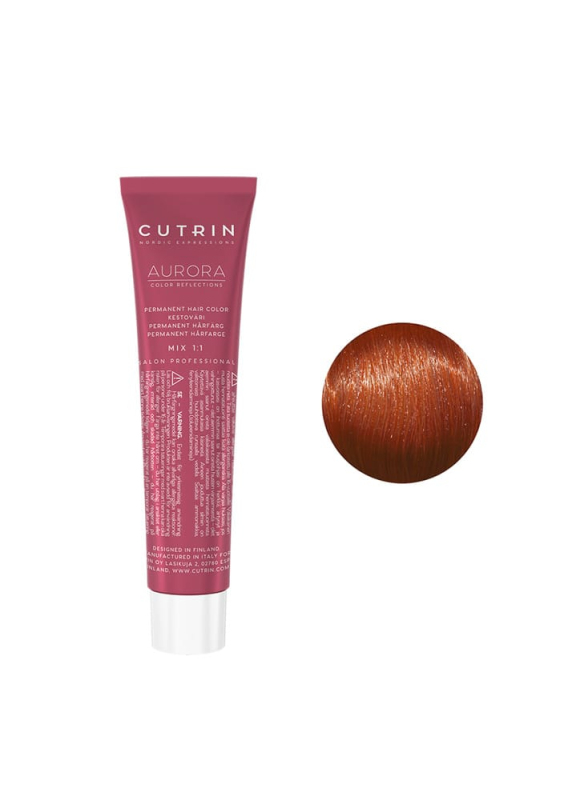 Купить Cutrin Aurora Permanent Hair Color - Краска для волос 60 мл 6.43 Медное золото Артикул: 000016556 Фото на весь экран №1