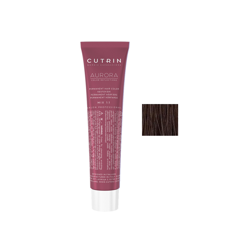 Купить Cutrin Aurora Permanent Hair Color - Краска для волос 60 мл 6.7 Темный кофе Артикул: 000016577 Фото на весь экран №1