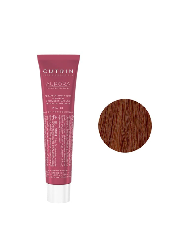 Купити Cutrin Aurora Permanent Hair Color - Фарба для волосся 60 мл 7.74 Корична Булочка Артикул: 000016549 Фото повноекранне №1