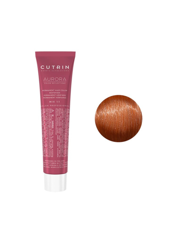 Купить Cutrin Aurora Permanent Hair Color - Краска для волос 60 мл 8.4 Светлый Медный блонд Артикул: 000016555 Фото на весь экран №1