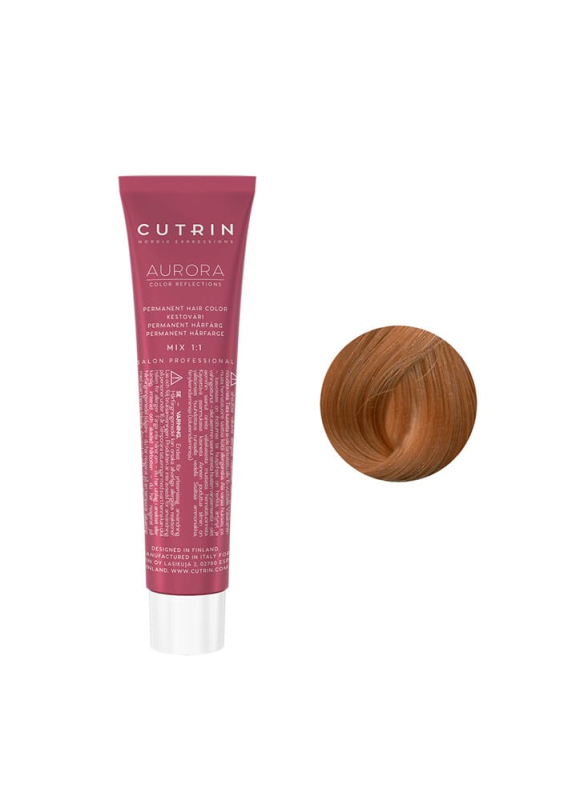 Купити Cutrin Aurora Permanent Hair Color - Фарба для волосся 60 мл 8.74 Карамель Артикул: 000015721 Фото повноекранне №1