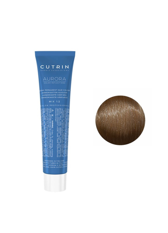 Купить Cutrin Aurora Demi Color - Безаммиачная краска для волос 60 мл 7.1 Средний пепельный блонд Артикул: 000014483 Фото на весь экран №1