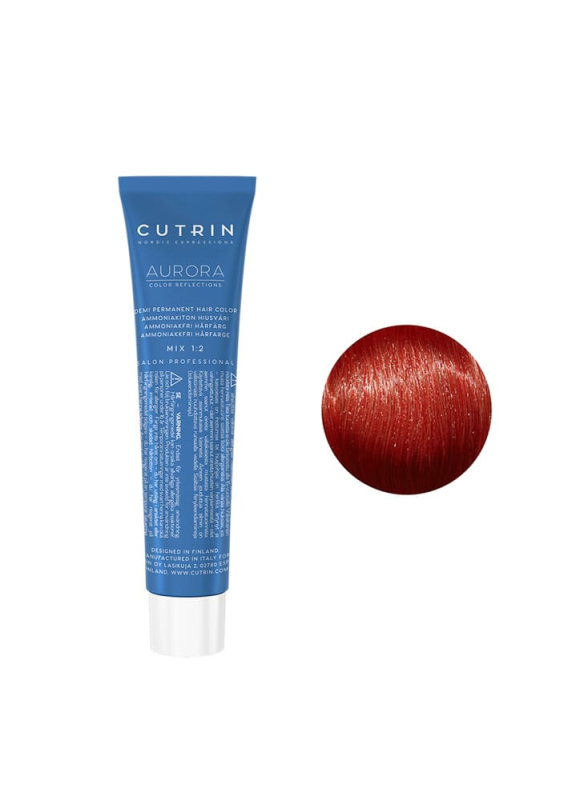 Купить Cutrin Aurora Demi Color - Безаммиачная краска для волос 60 мл 7.445 Смородина Артикул: 000015679 Фото на весь экран №1