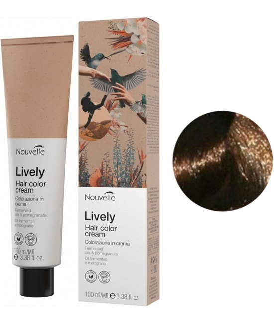 Купити Nouvelle LIVELY Hair Color Крем-фарба для волосся без аміаку 7 Блондин натуральний Артикул: 000014653 Фото повноекранне №1