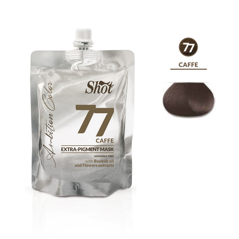Купити Shot Ambition Color Extra Pigment Mask - Тонуюча маска "Екстра пігмент"  77 кава Артикул: 000014188 Фото повноекранне №1