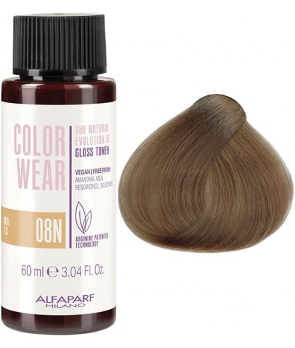 Купить Alfaparf Color Wear Liquid - Тонирующая жидкая краска 60 мл 08N - Светлый натуральный блонд Артикул: 000014022 Фото на весь экран №1