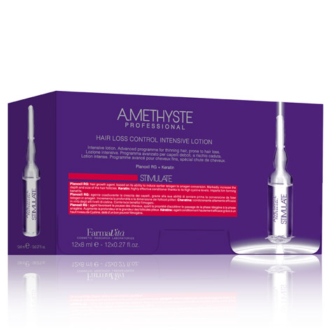 Купить FarmaVita Amethyste Stimulate Intensive Lotion - Лосьон для стимуляции роста волос 12 x 8 мл Артикул: 000001433 Фото на весь экран №1