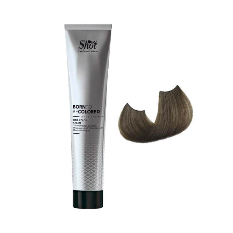 Купить Shot Born To Be Colored Hair Color Cream - Крем-краска для волос 100 мл 6.00 Темный блонд интенсивный Артикул: 000015347 Фото на весь экран №1