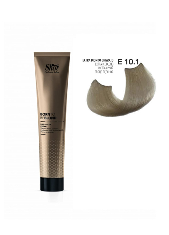 Купити Shot Born To Be Blond Hair Color Cream - Крем-фарба для волосся 100 мл 10.1 Екстра яскравий блонд крижаний Артикул: 000015697 Фото повноекранне №1