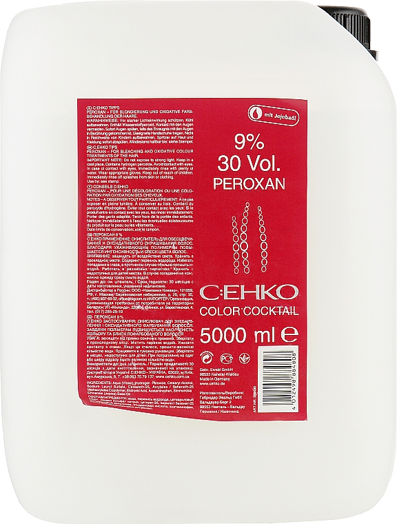 Купити C:EHKO Color Cocktail Peroxan 9% 30 Vol - Оксидант Пероксан 5000 мл Артикул: 000011393 Фото повноекранне №1