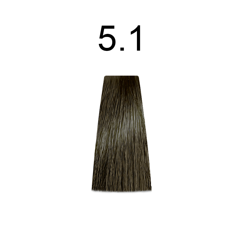 Купити MIRELLA Rpofessional Royal Jelly Color - Стійка крем-фарба для волосся 100 мл 5.1 світлий шатен попелястий Артикул: 000015459 Фото повноекранне №1