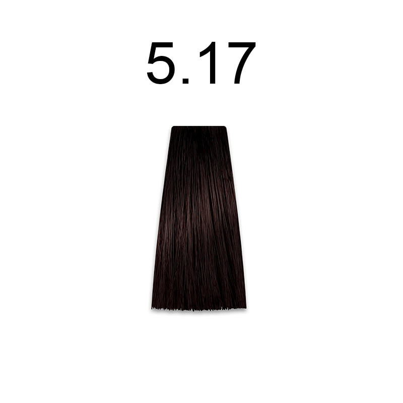 Купити MIRELLA Rpofessional Royal Jelly Color - Стійка крем-фарба для волосся 100 мл 5.17 світлий шатен попелясто-деревний Артикул: 000015203 Фото повноекранне №1