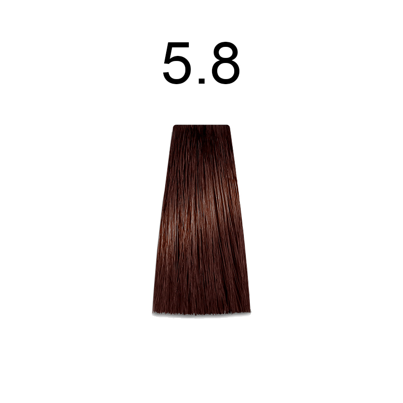 Купити MIRELLA Rpofessional Royal Jelly Color - Стійка крем-фарба для волосся 100 мл 5.8 світлий шатен коричневий Артикул: 000015841 Фото повноекранне №1