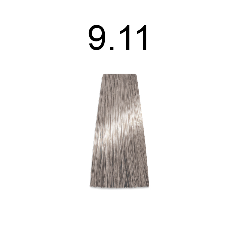 Купити MIRELLA Rpofessional Royal Jelly Color - Стійка крем-фарба для волосся 100 мл 9.11 дуже світлий блондин інтенсивно-попелястий Артикул: 000015214 Фото повноекранне №1