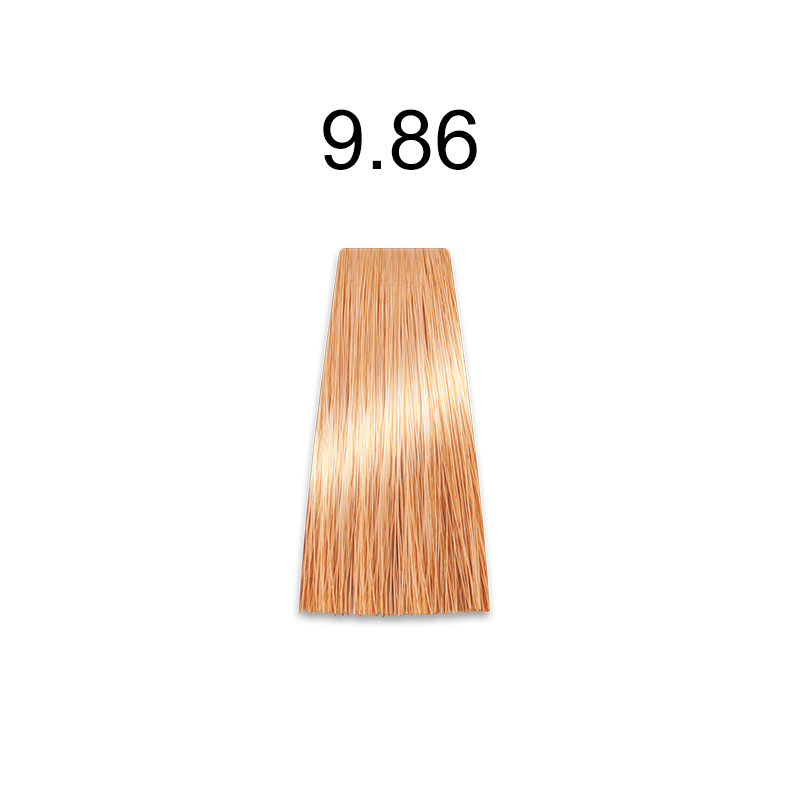 Купить MIRELLA Rpofessional Royal Jelly Color - Стойкая крем-краска для волос 100 мл 9.86 очень светлый блондин коричнево-красный Артикул: 000015854 Фото на весь экран №1