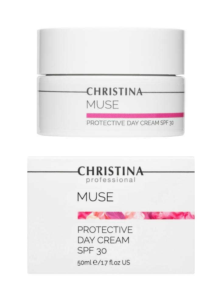 Купити CHRISTINA Muse Protective Day Cream SPF30 - Захисний денний крем SPF30 150 мл Артикул: 000001589 Фото повноекранне №4
