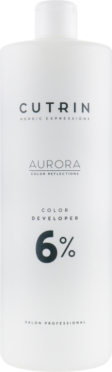 Купить Cutrin Aurora Color Developer - Окислитель 20 vol 6% 1000 мл Артикул: 000014861 Фото на весь экран №1