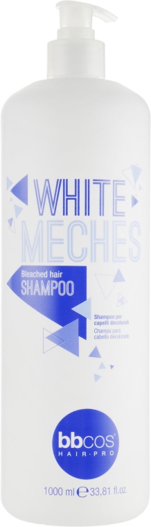 Купити BBcos White Meches Shampoo - Шампунь для знебарвленого волосся 1000 мл Артикул: 000014157 Фото повноекранне №1