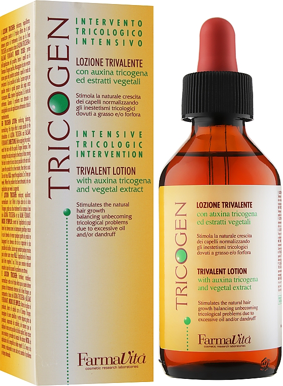Купить Farmavita Tricogen Lotion - Лосьон против перхоти и выпадения волос 100 мл Артикул: 000001757 Фото на весь экран №1