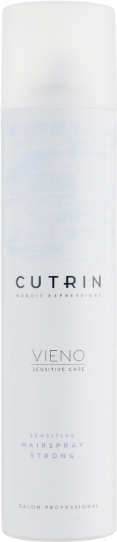 Купить Cutrin Vieno Sensitive Hairspray Strong - Лак сильной фиксации для чувствительных волос 300 мл Артикул: 000016526 Фото на весь экран №1